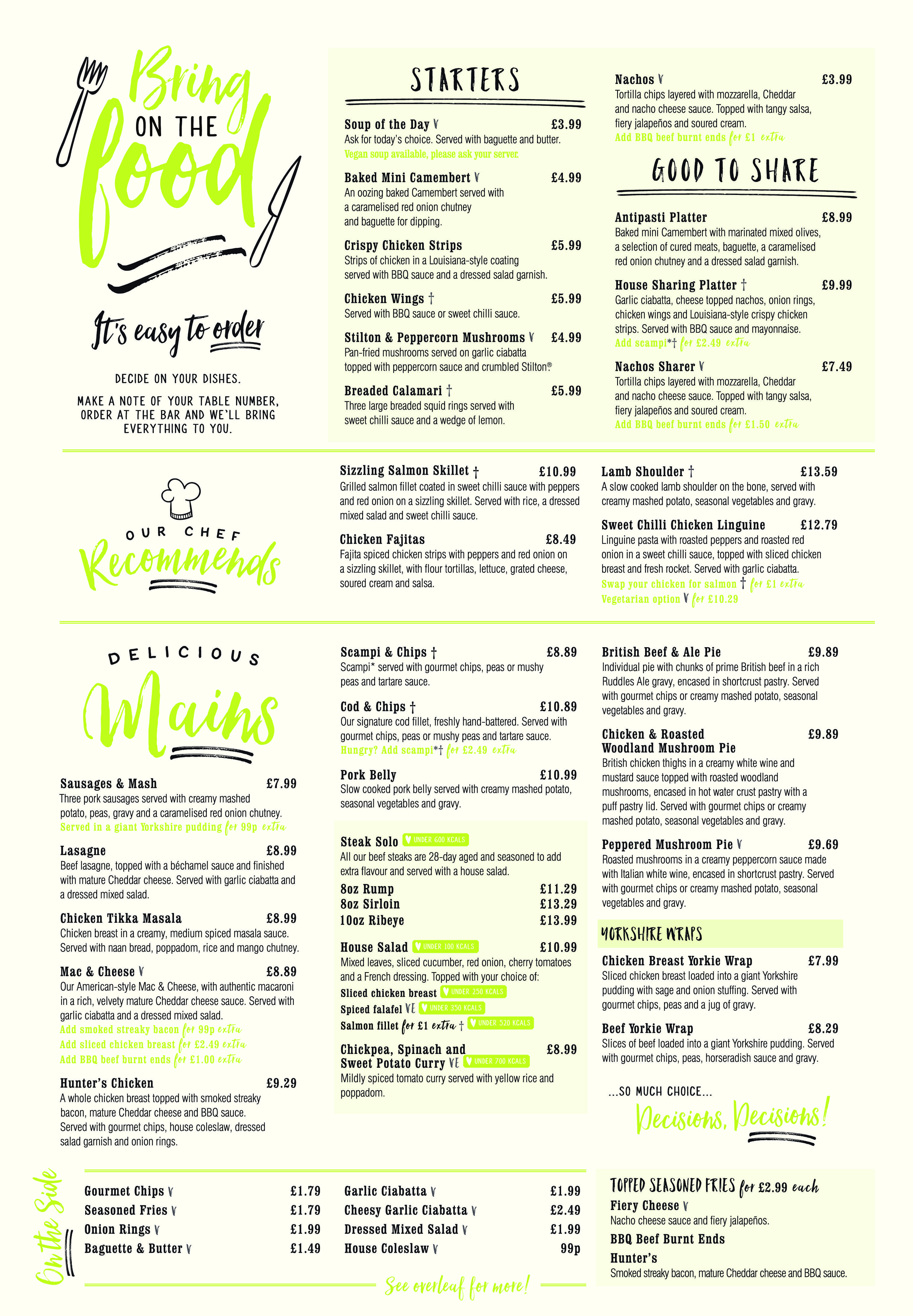 MENU Ristorante Nabucco